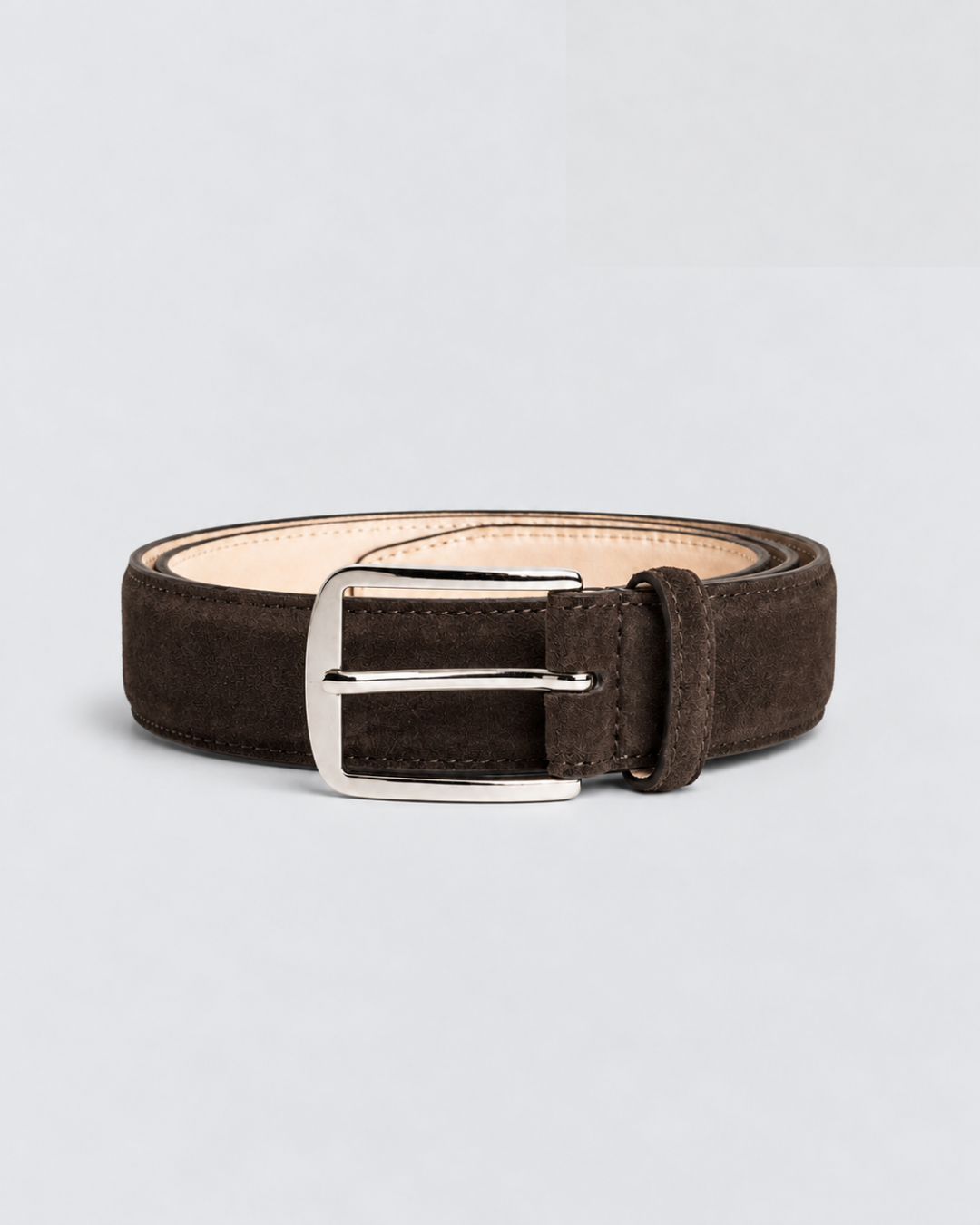 Belt - Dark Brown Suede