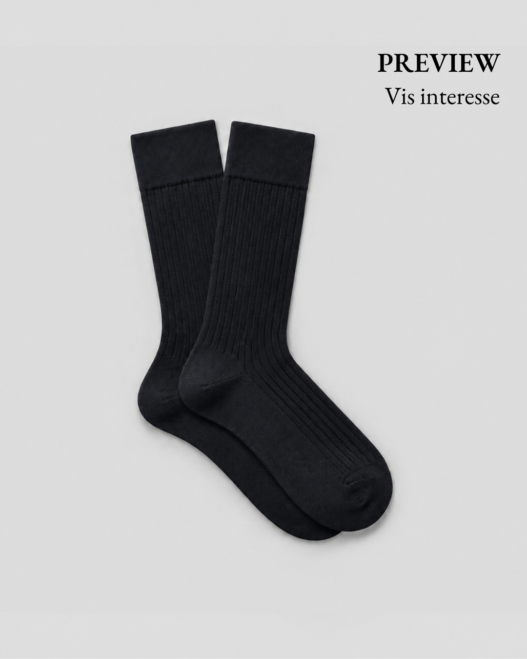Classic Merino Sock - Black