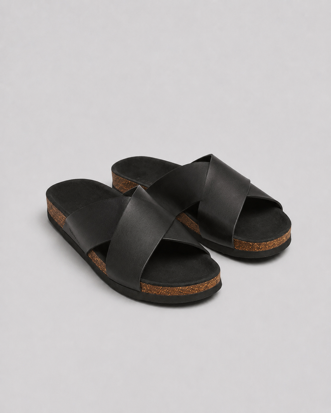 Cross Sandal - Black