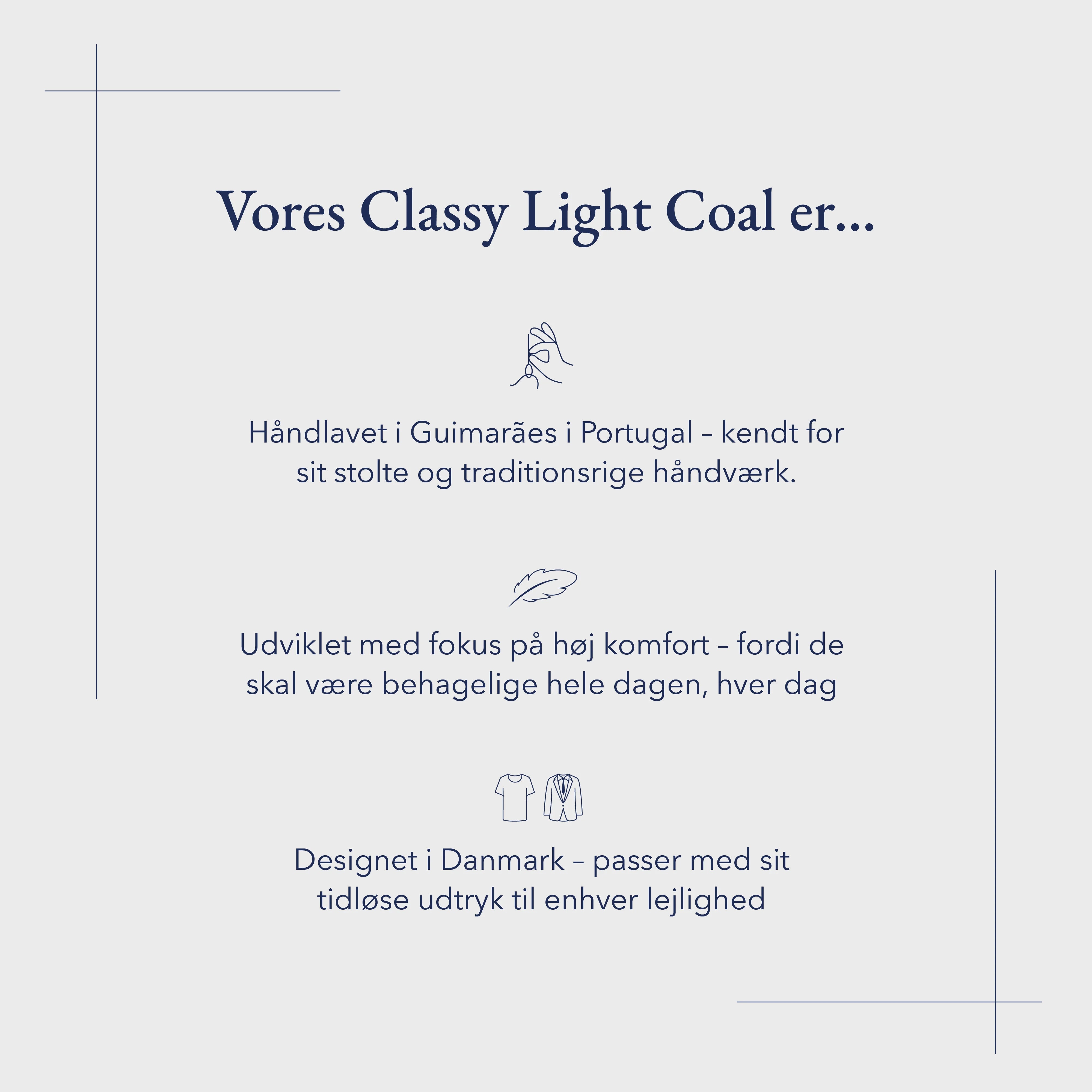 Classy Sneaker - Light Coal