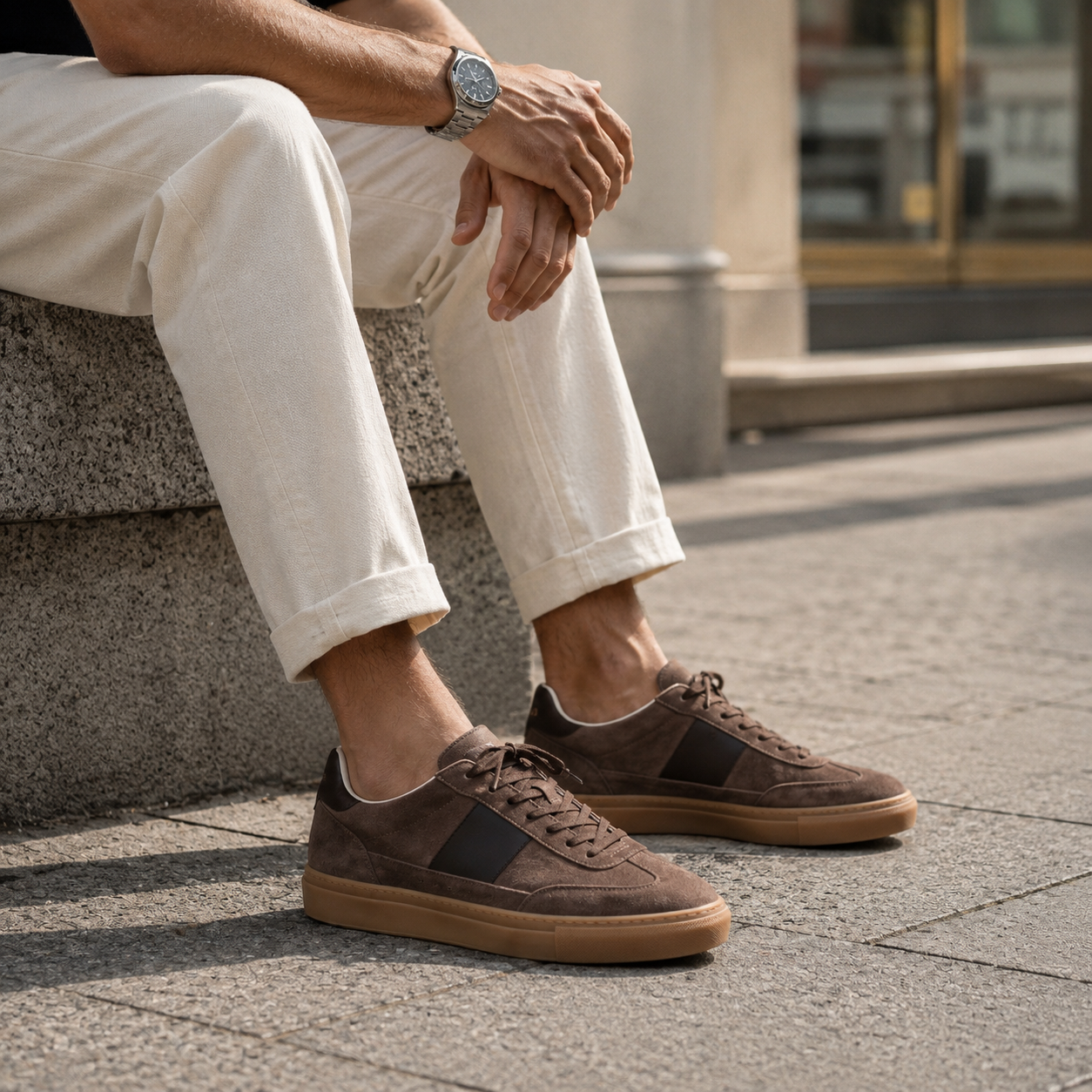 Lux Court Sneaker - Coffee Brown