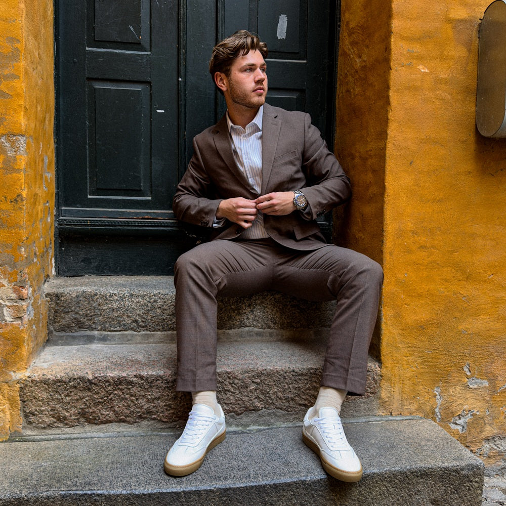 Lux Court Sneaker - White Gum