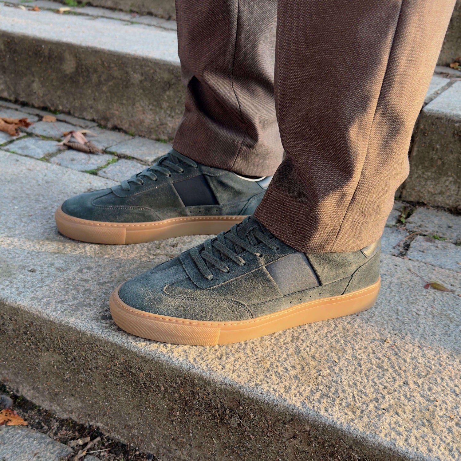 Lux Court Sneaker - Bottle Green