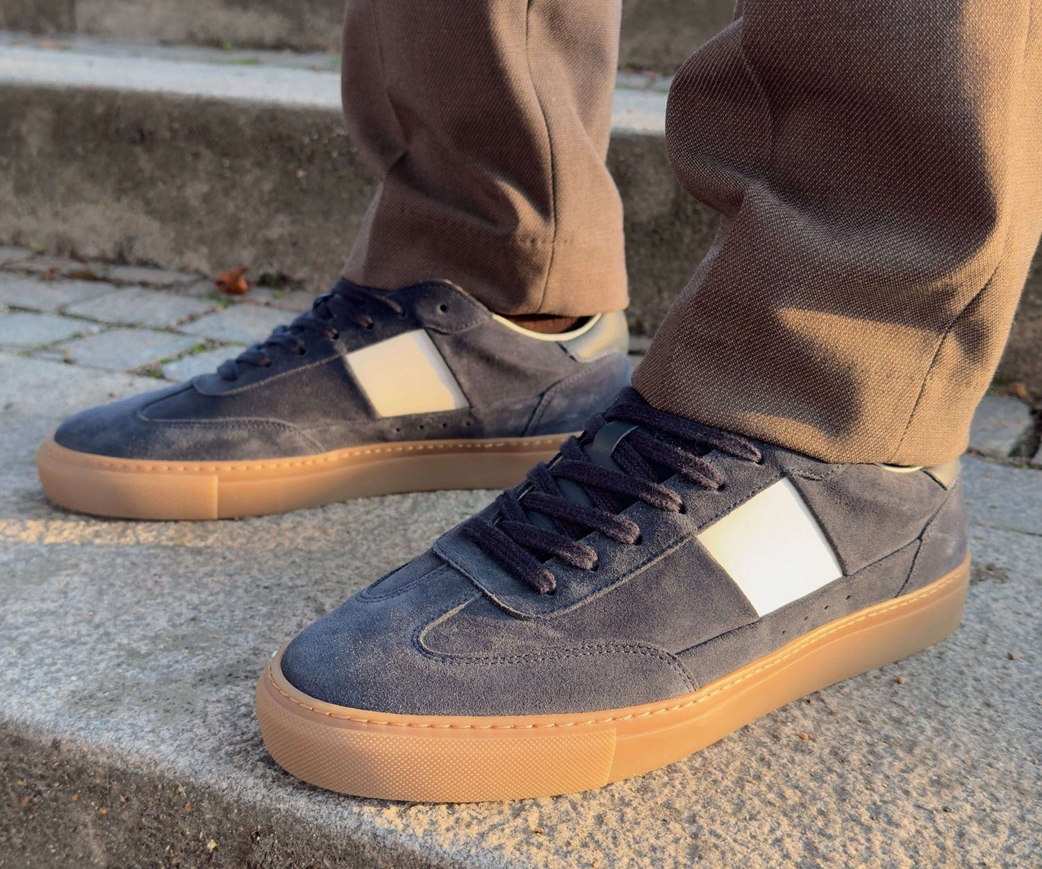 Lux Court Sneaker - Navy Blue