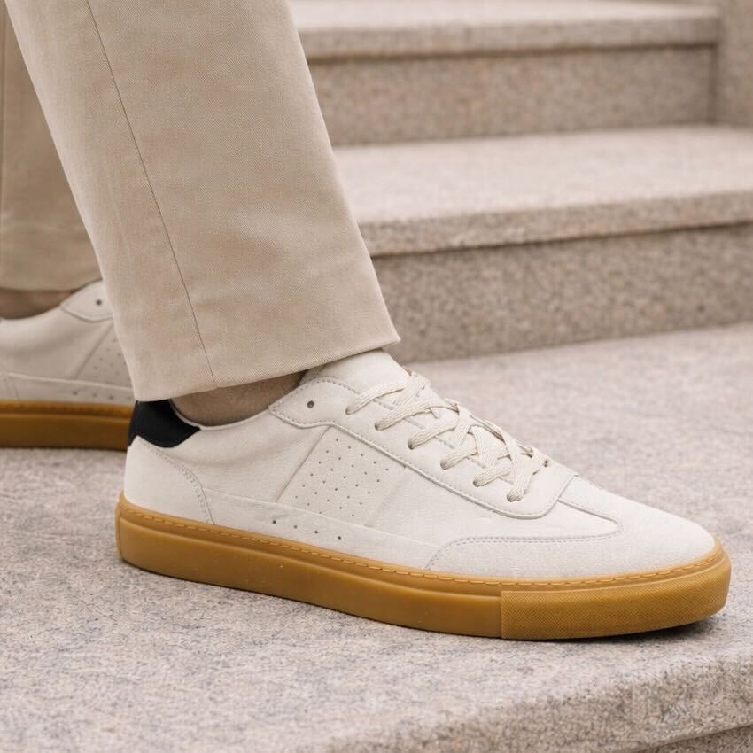 Lux Court Sneaker - Retro White