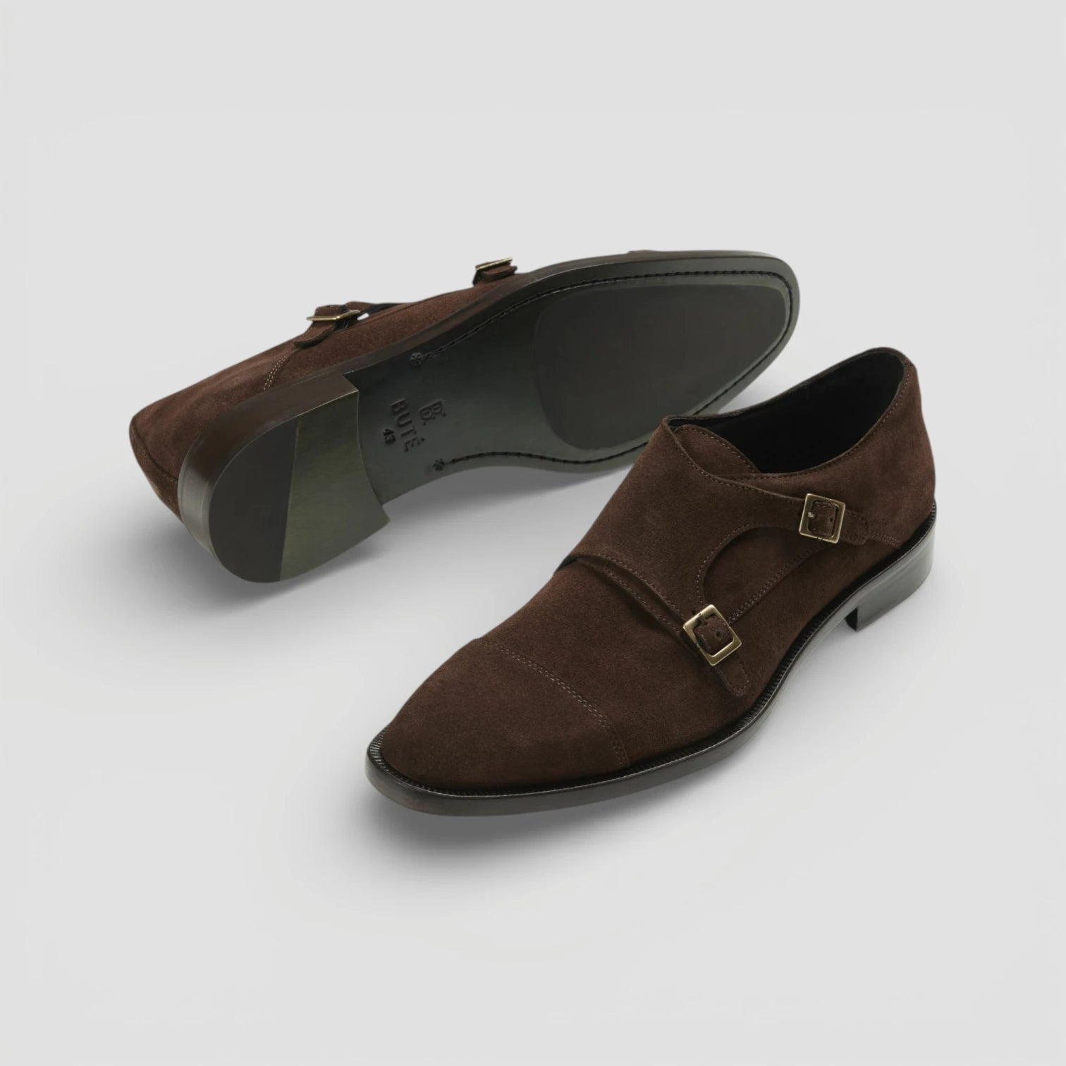 Monk Strap Shoe - Condotti Brown Suede