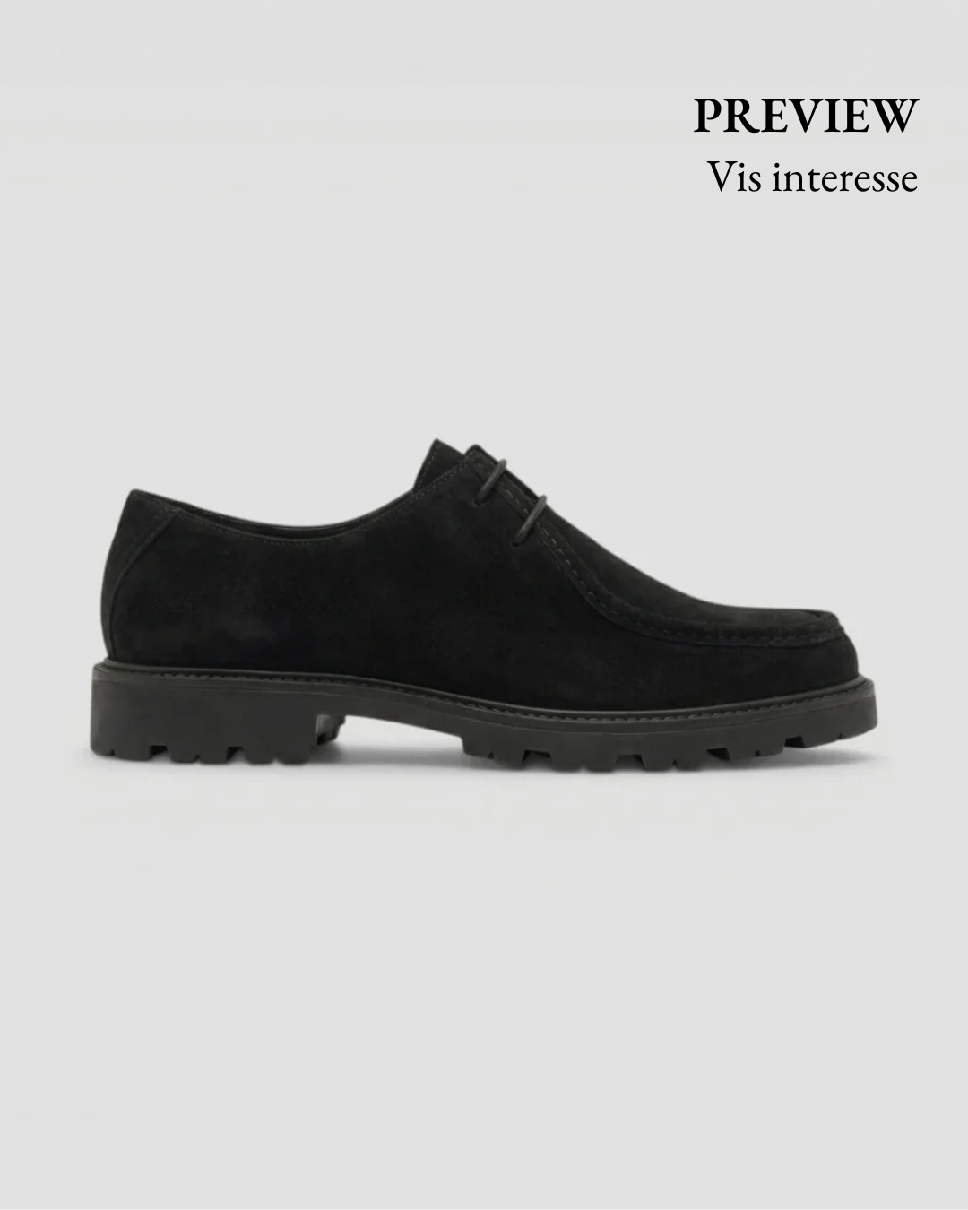 Moc Toe - Black Suede