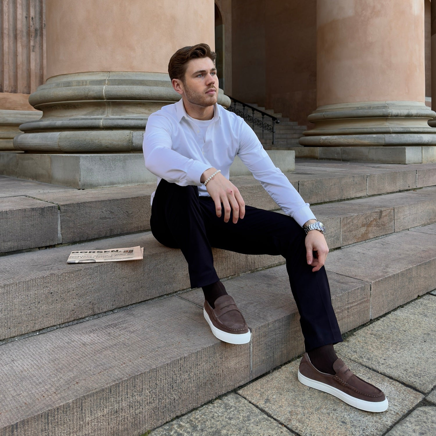 Penny Loafer Sneaker - Coffee Brown