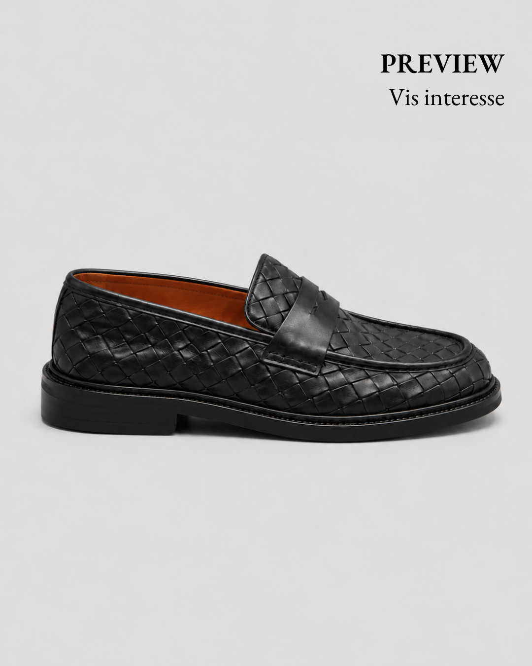 Penny Loafer Weave - Black