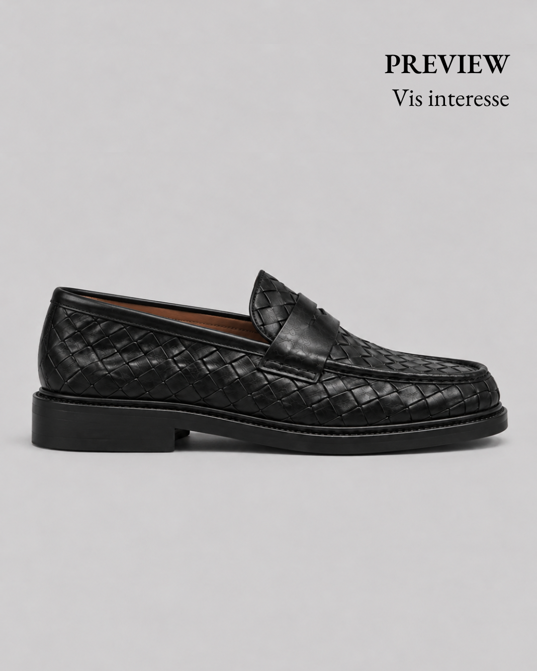 Penny Loafer Weave - Black