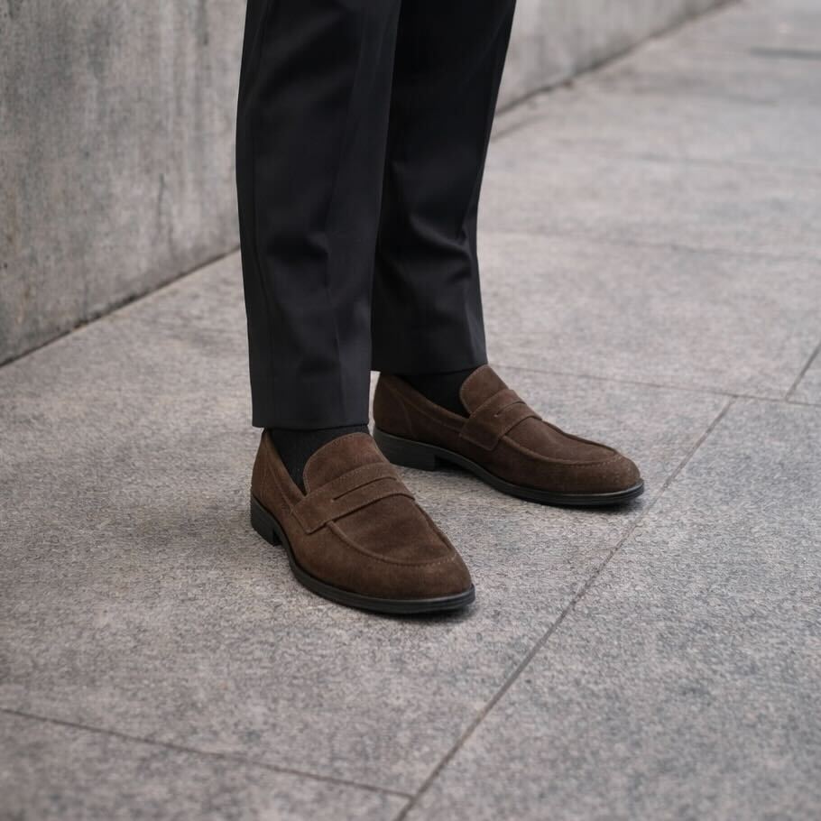Penny Loafer Classic - Brown Suede