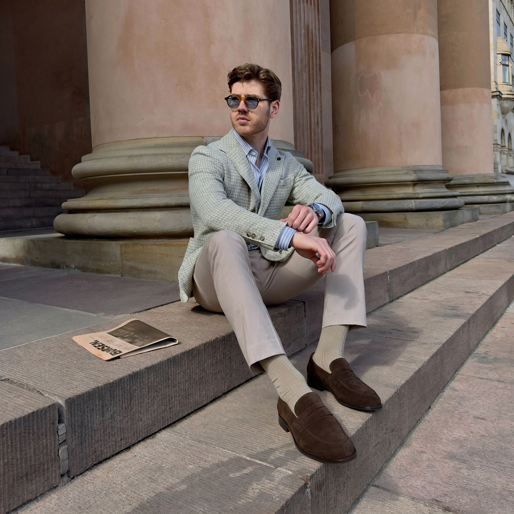 Penny Loafer Classic - Brown Suede
