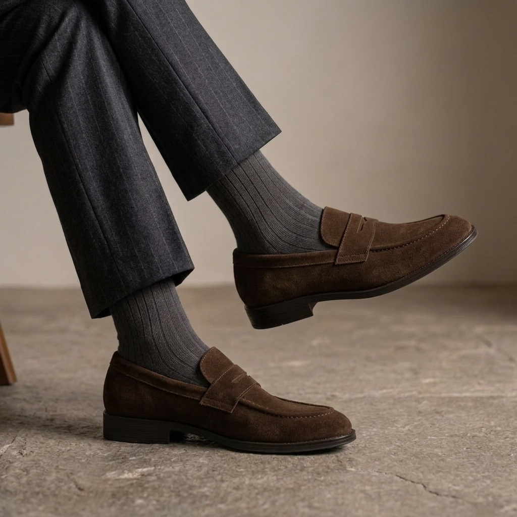 Penny Loafer Classic - Brown Suede