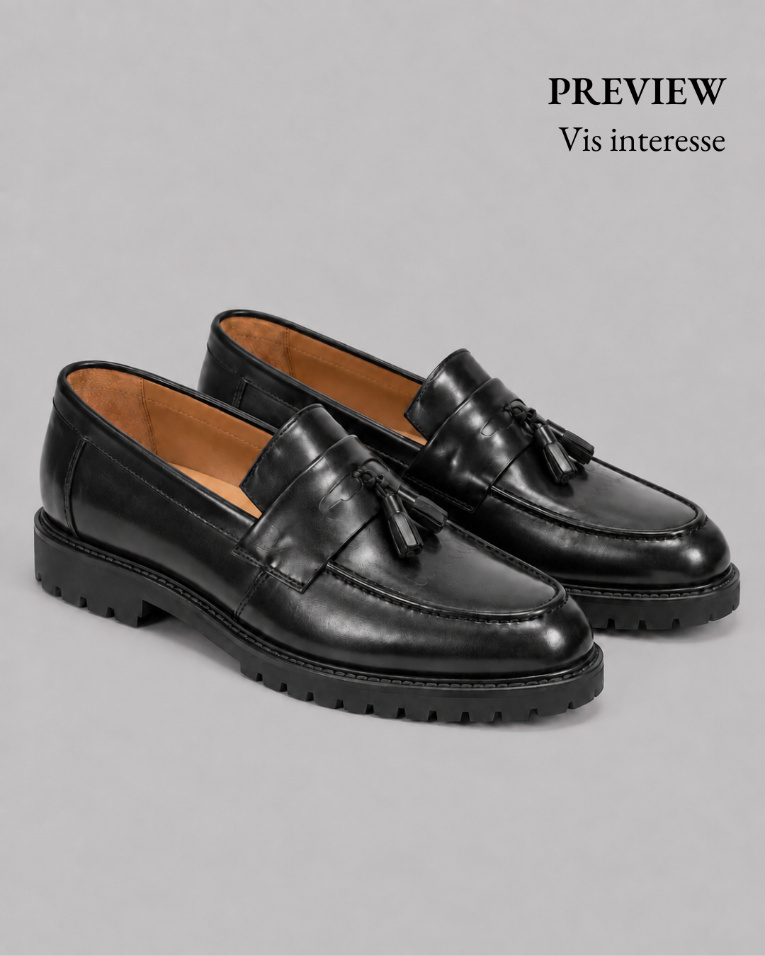 Penny Loafer Tassel - Black