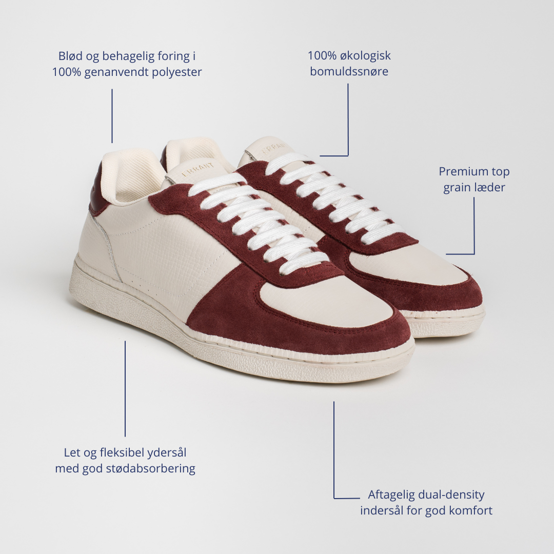 Retro Sneaker - Burgundy