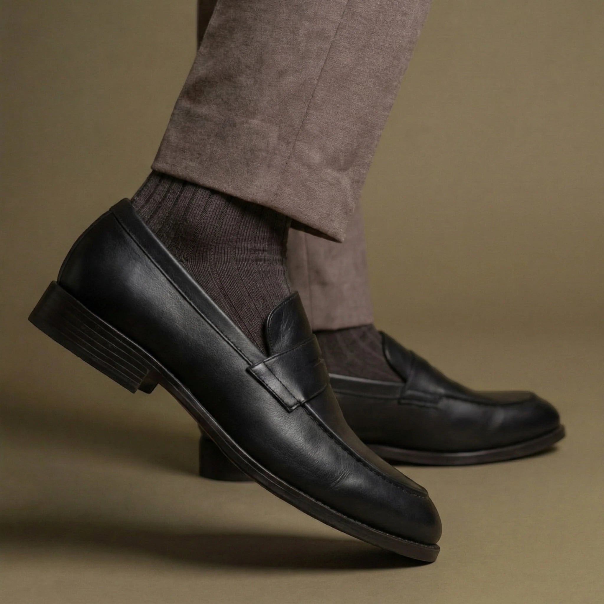 Penny Loafer Klassiker - Schwarz