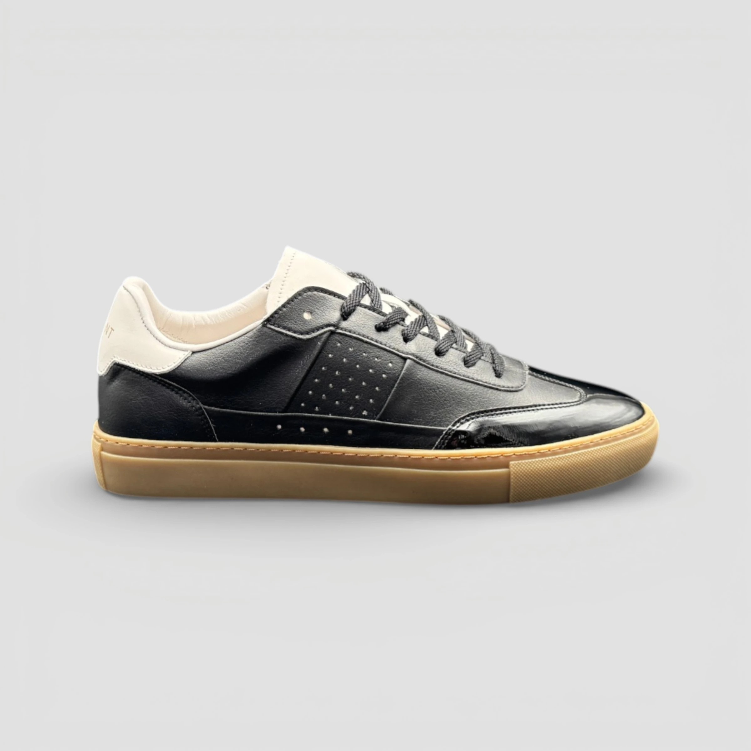 Lux Court Sneaker - Metallic Black