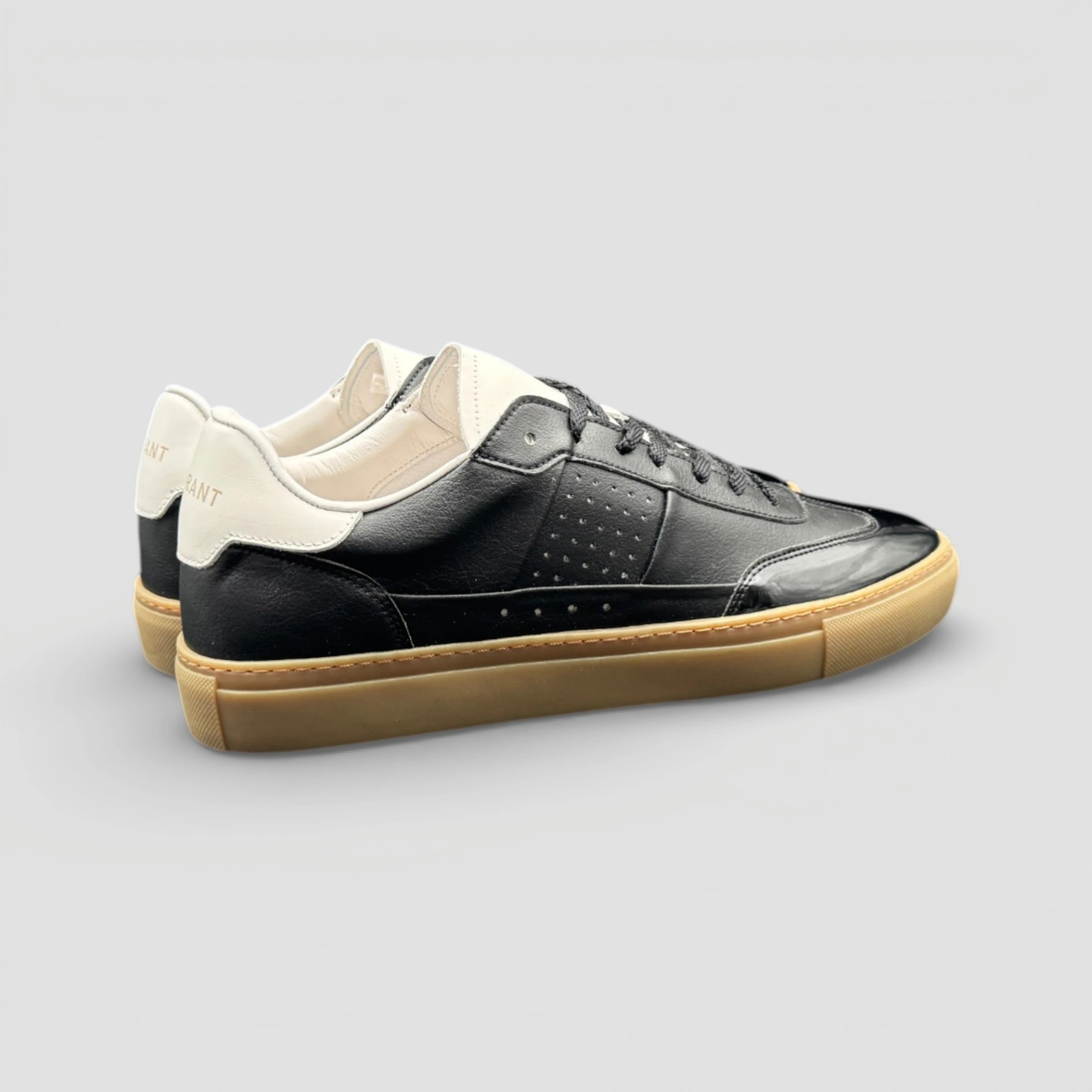 Lux Court Sneaker - Metallic Black