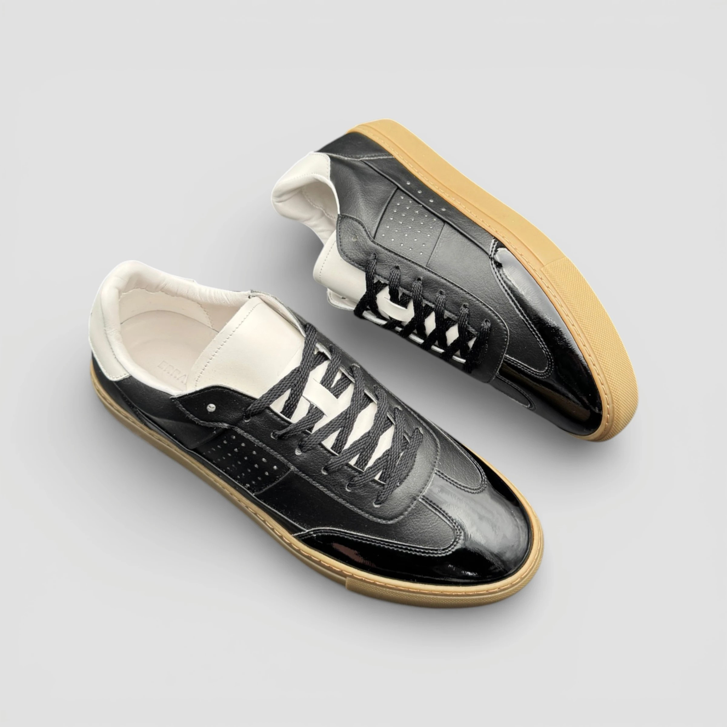 Lux Court Sneaker - Metallic Black
