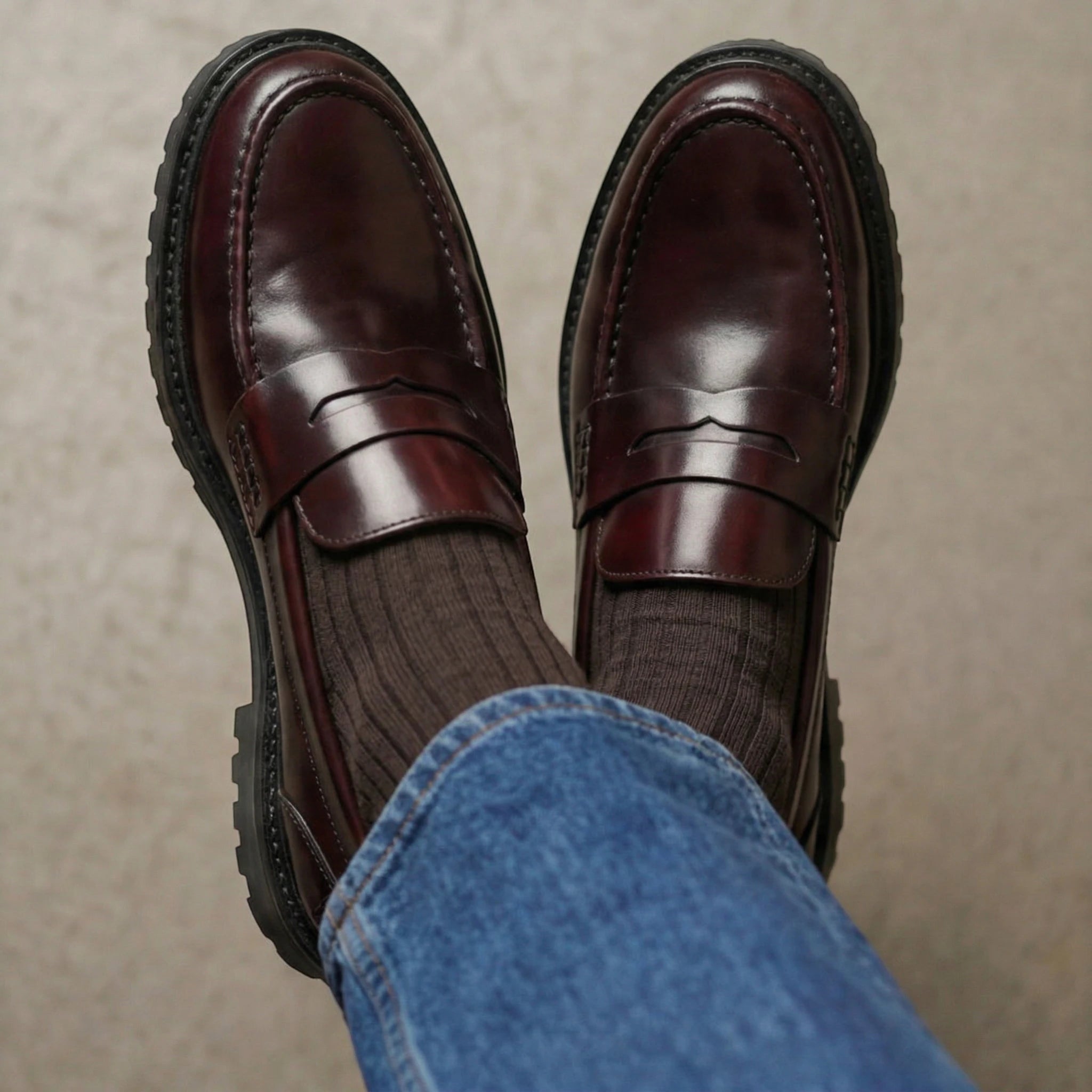 Penny Loafer Modern – Bordeaux