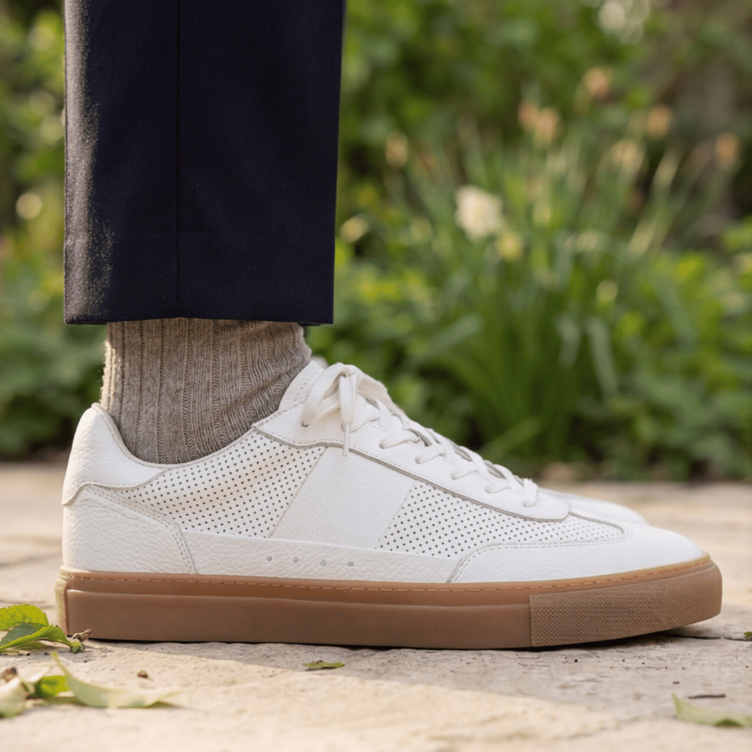 Lux Court Sneaker - White Gum