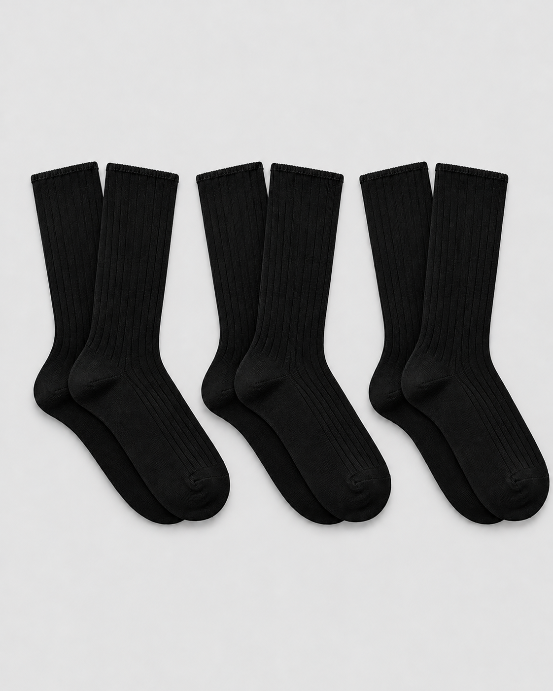 Klassische Baumwollsocken - Schwarz