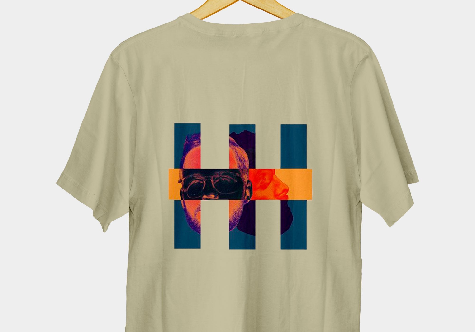Errant x Måneland t-shirt set bagfra med hvid baggrund 