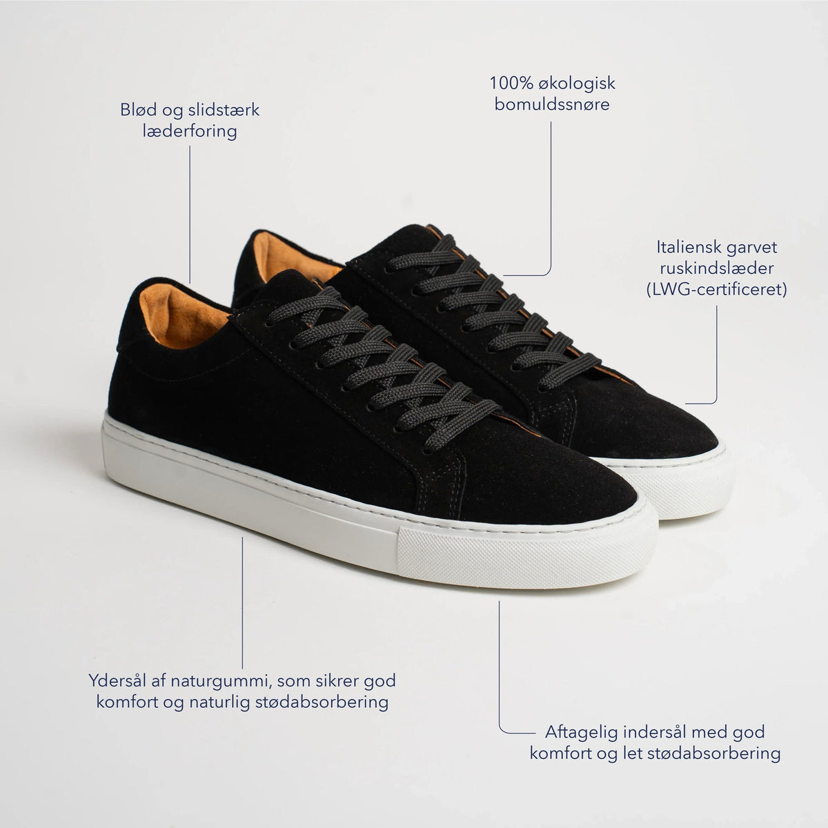 Essential Sneaker - Black Suede