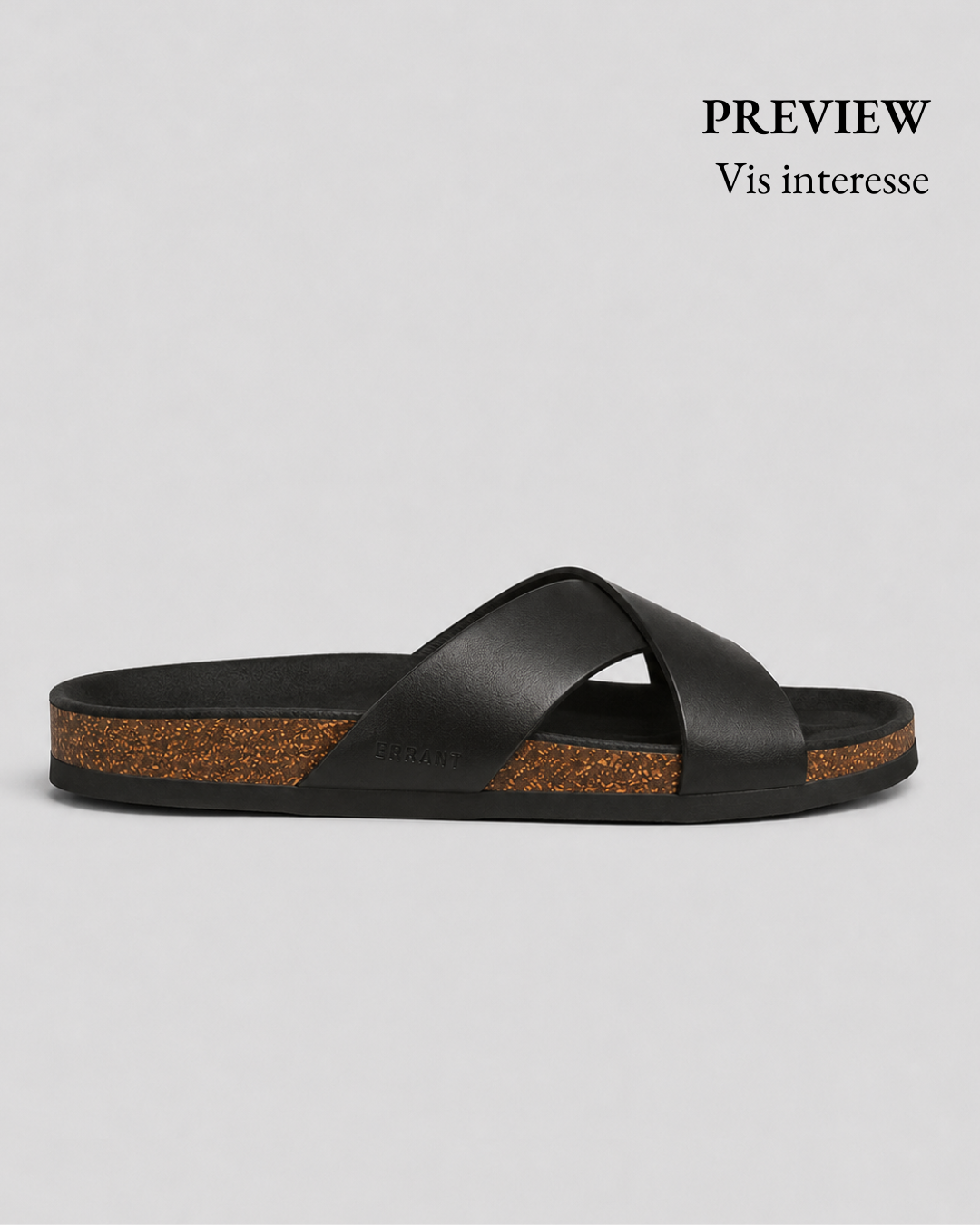 Cross Sandal - Black