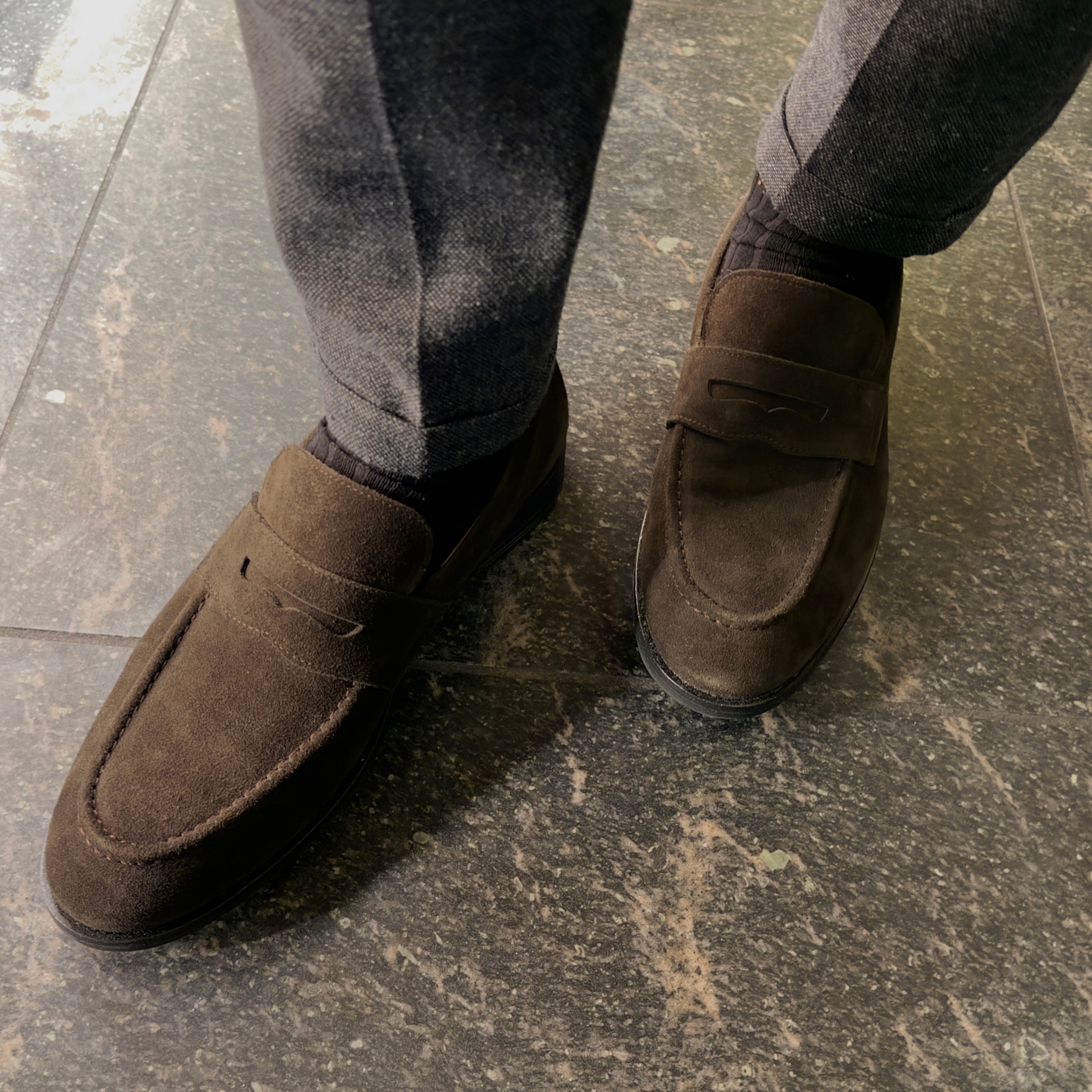 Penny Loafer Classic - Brown Suede