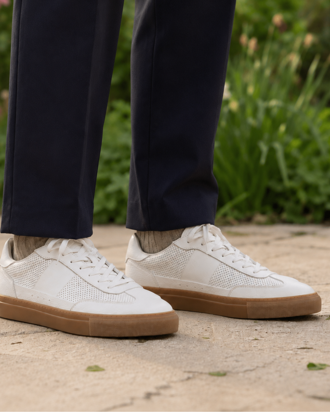 Lux Court Sneaker - White Gum