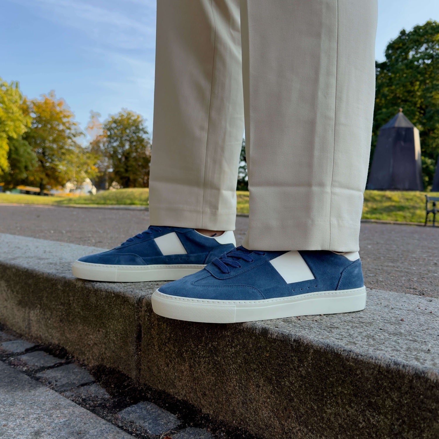 Lux Court Sneaker - Light Blue