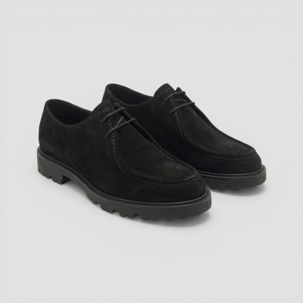 Moc Toe - Black Suede
