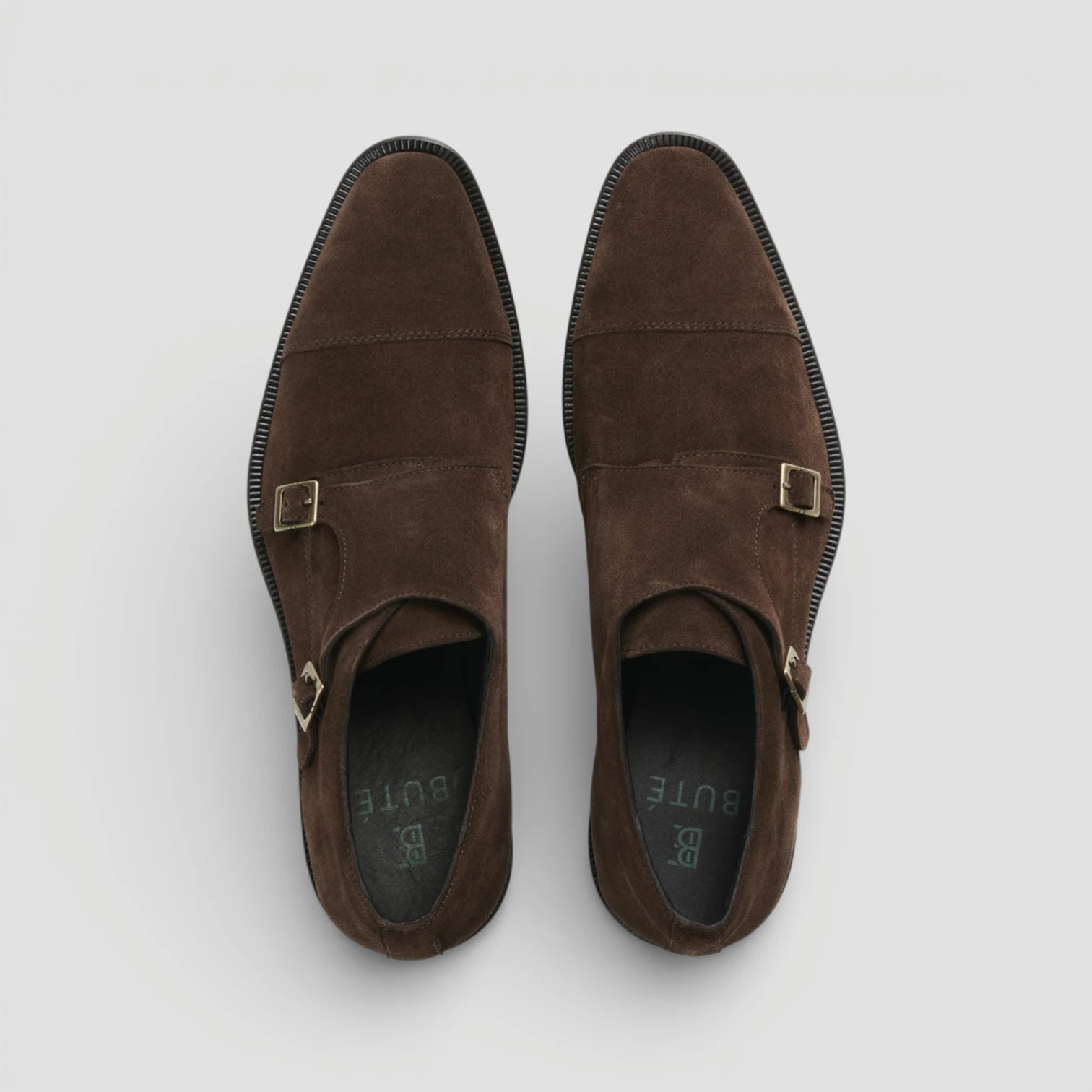Monk Strap Shoe - Condotti Brown Suede