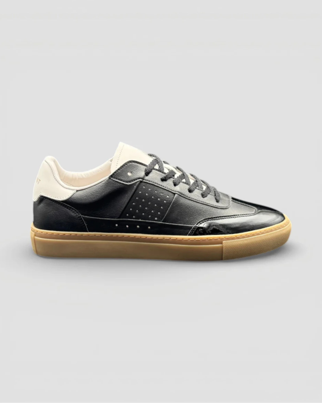 Lux Court Sneaker - Metallic Black