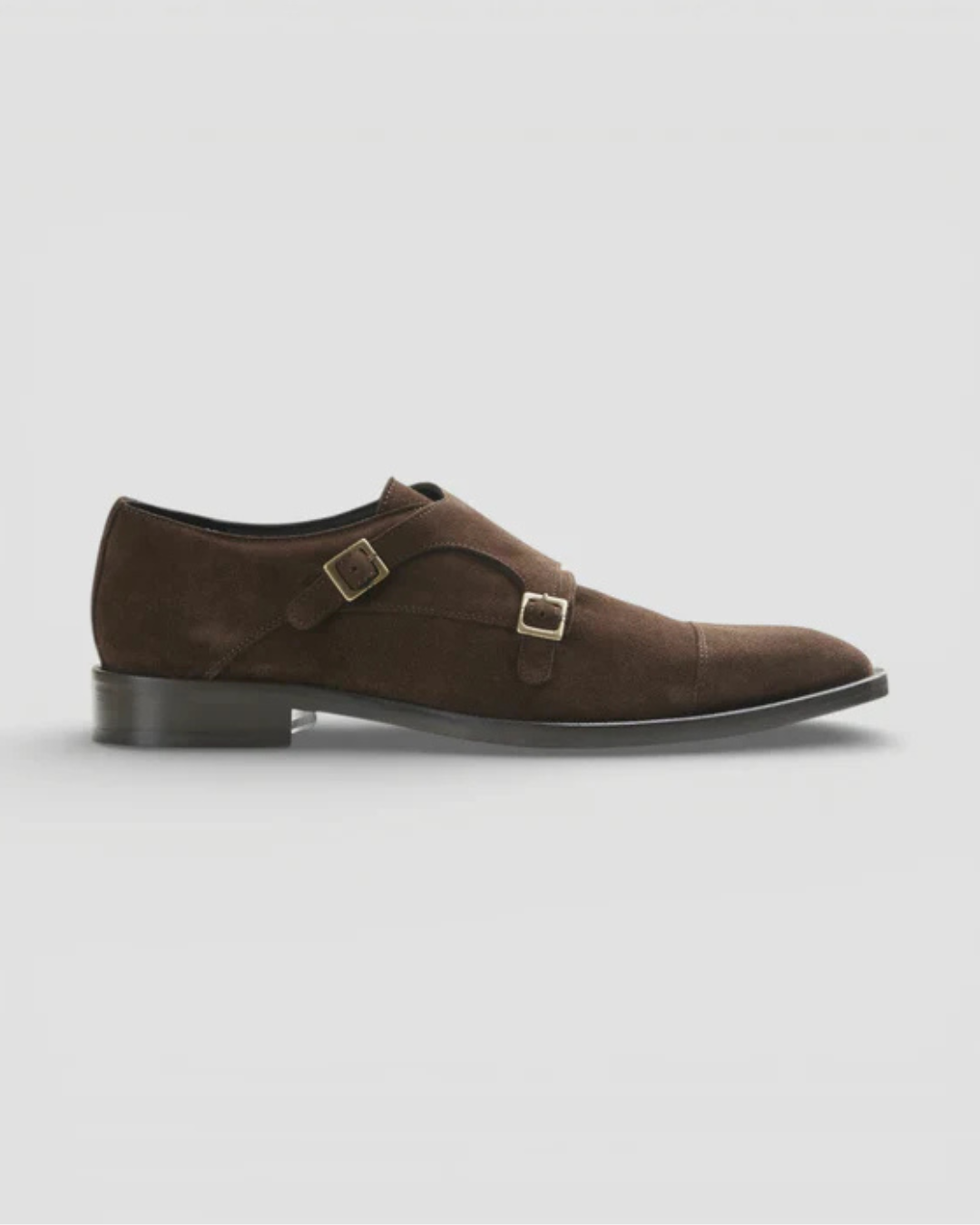 Monk Strap Shoe - Condotti Brown Suede