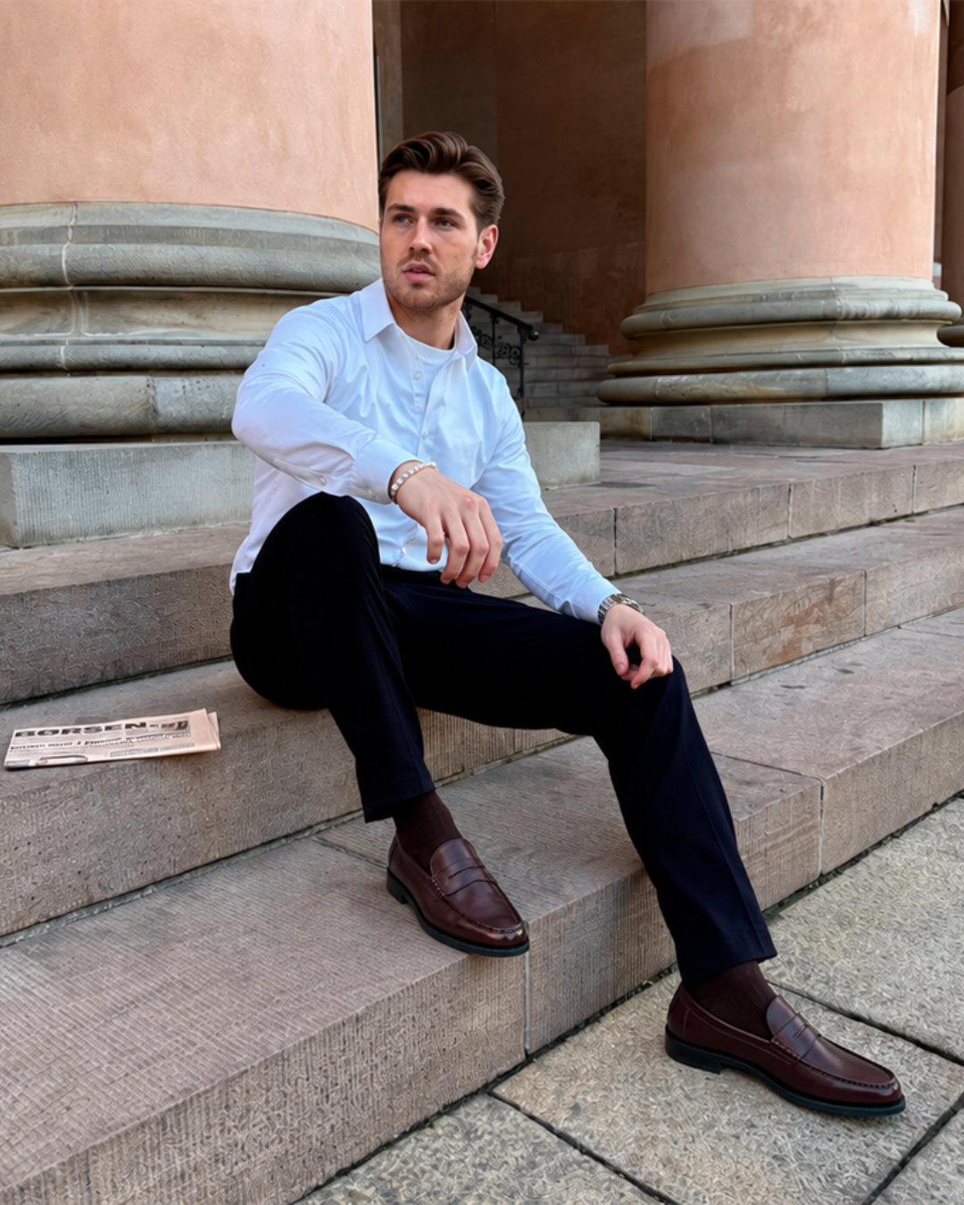 Penny Loafer Signature - Kastanienbraun