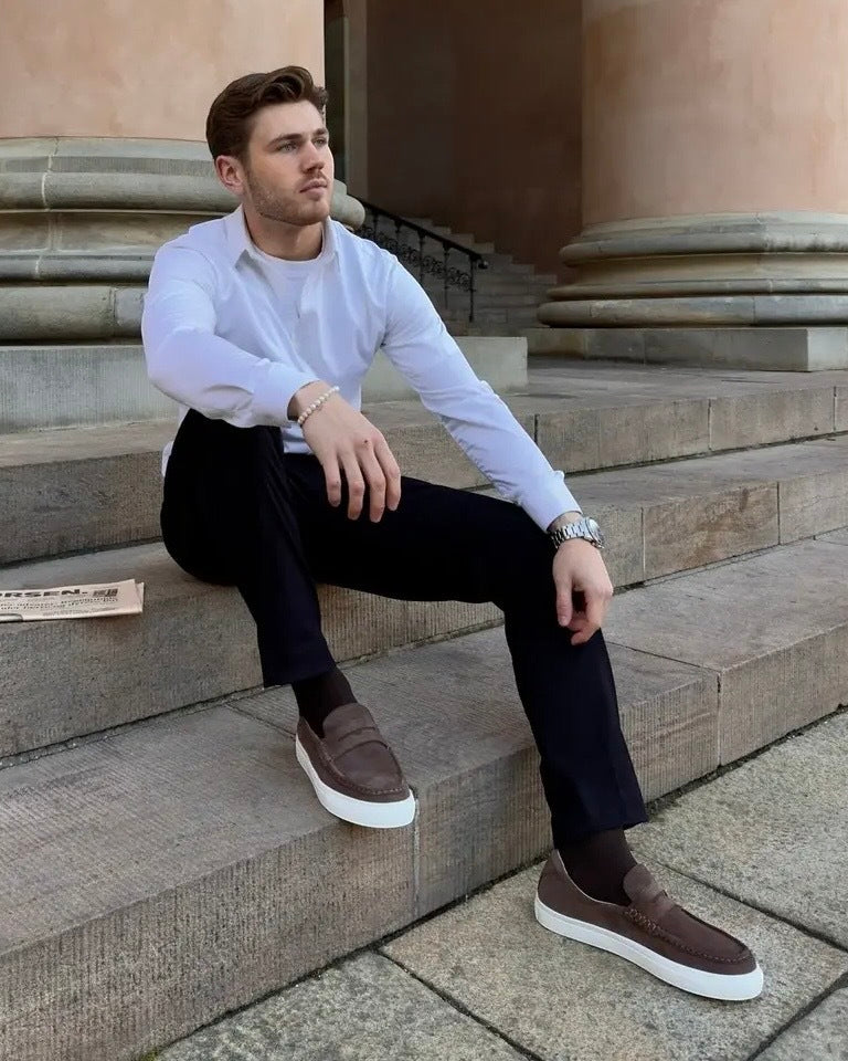 Penny Loafer Sneaker - Coffee Brown