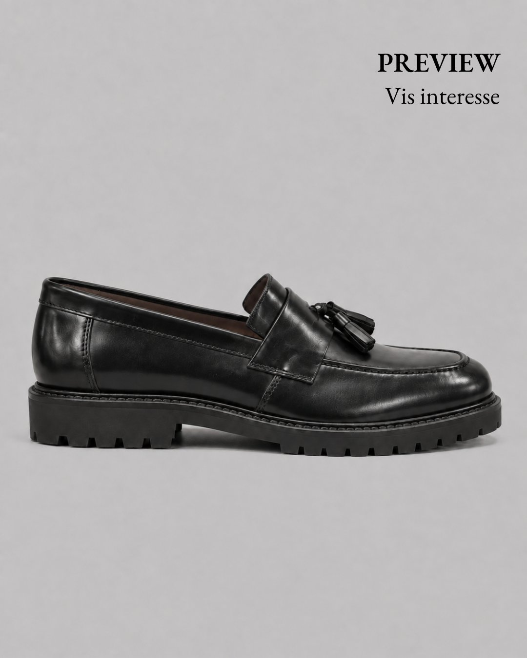 Penny Loafer Tassel - Black