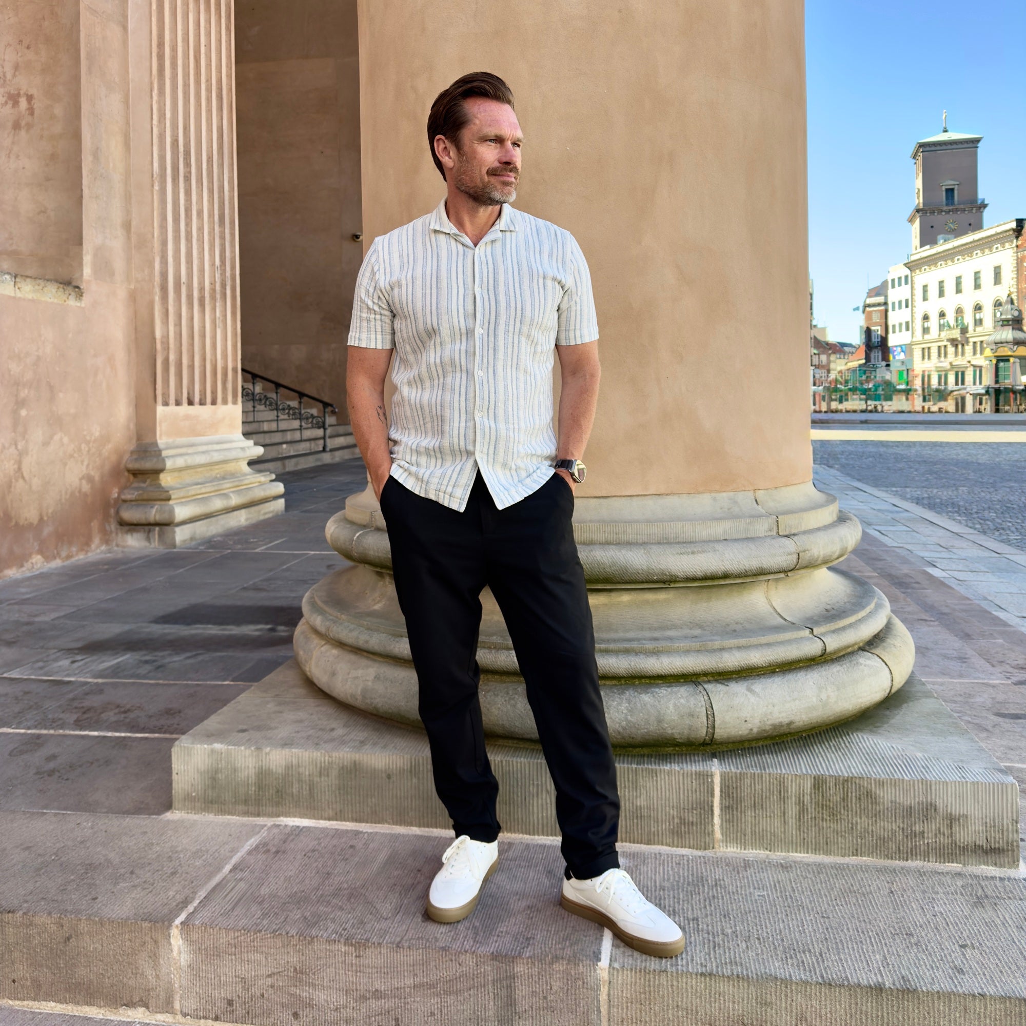Lux Court Sneaker - Retro White