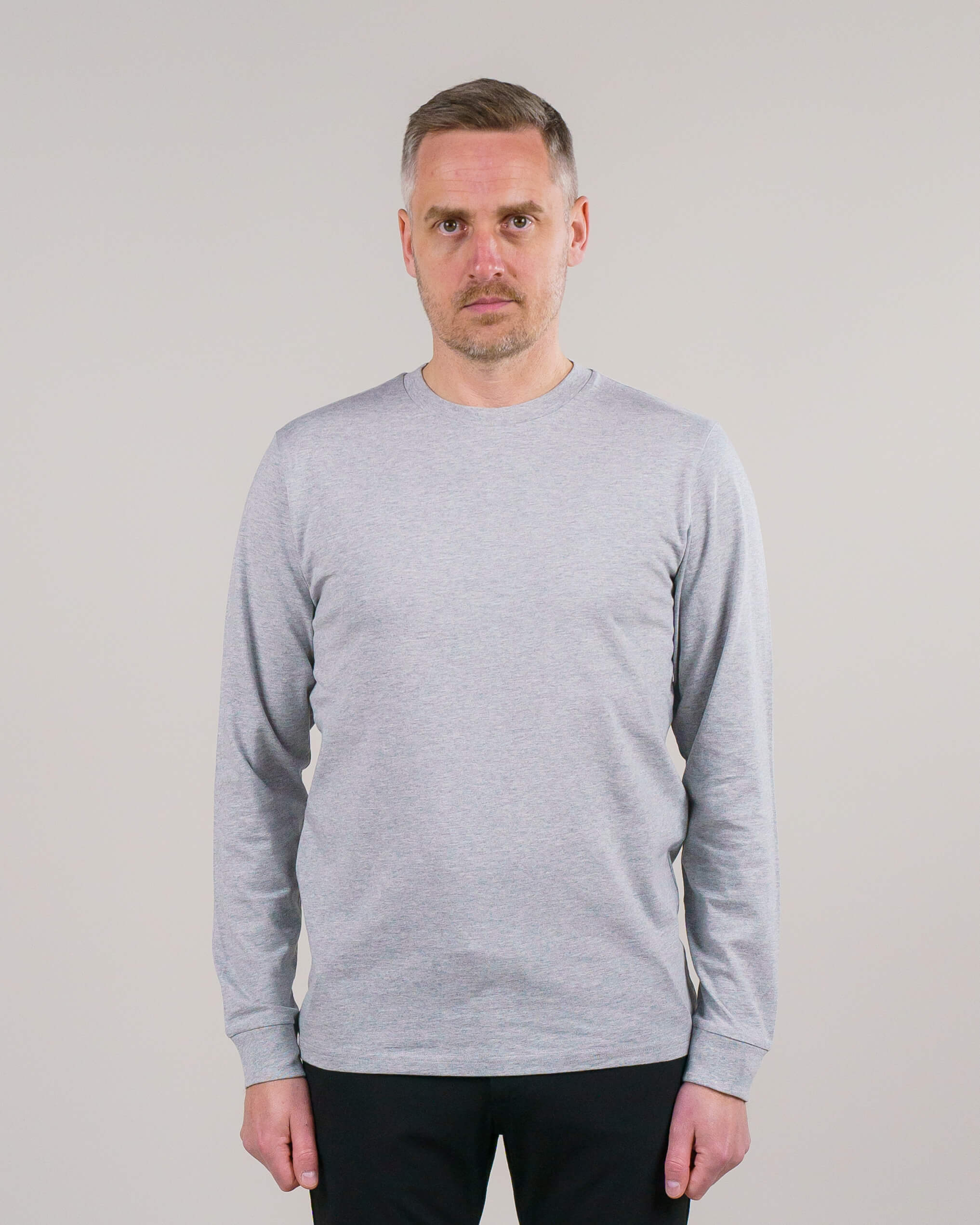 T-shirt - Langærmet - Grey