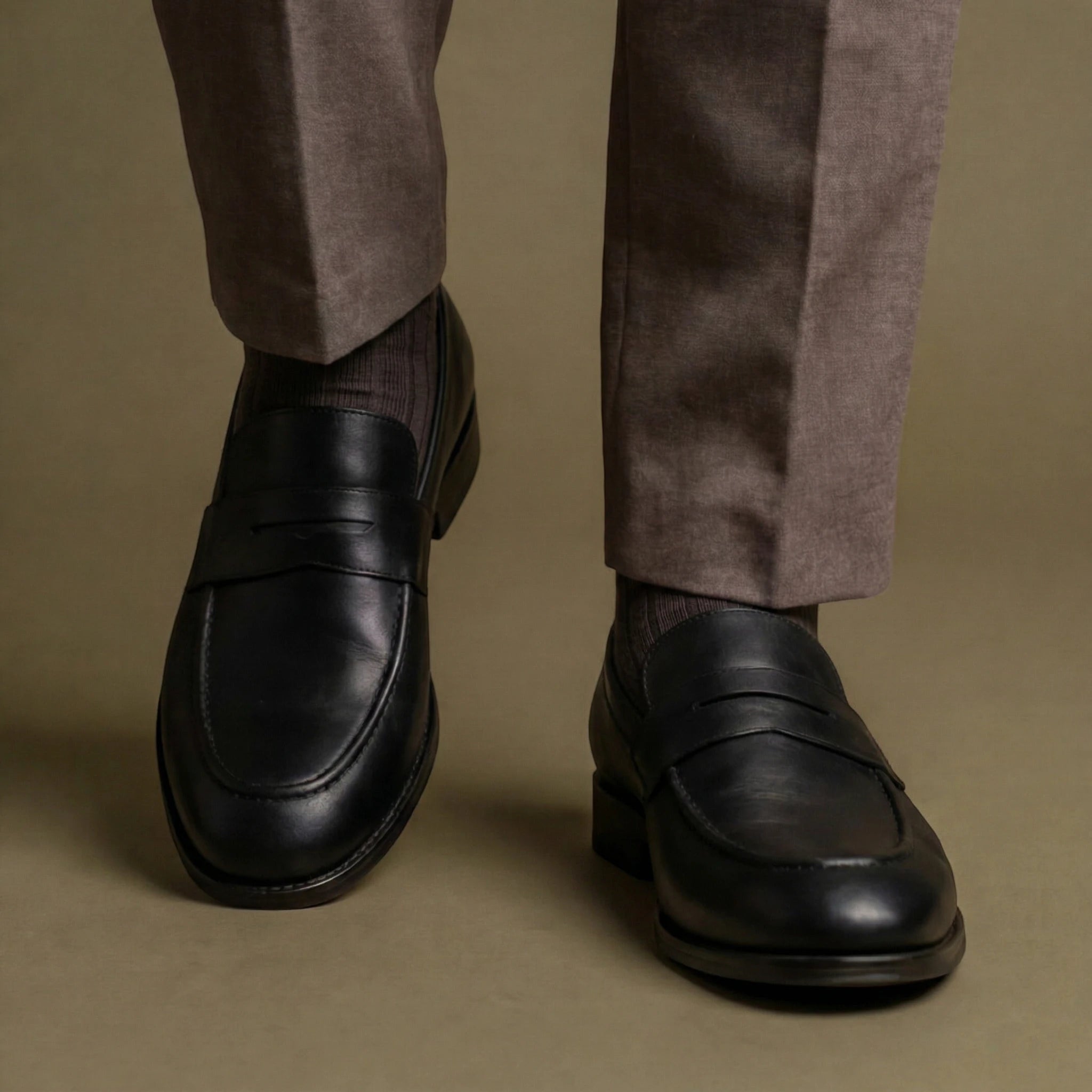 Penny Loafer Klassiker - Schwarz