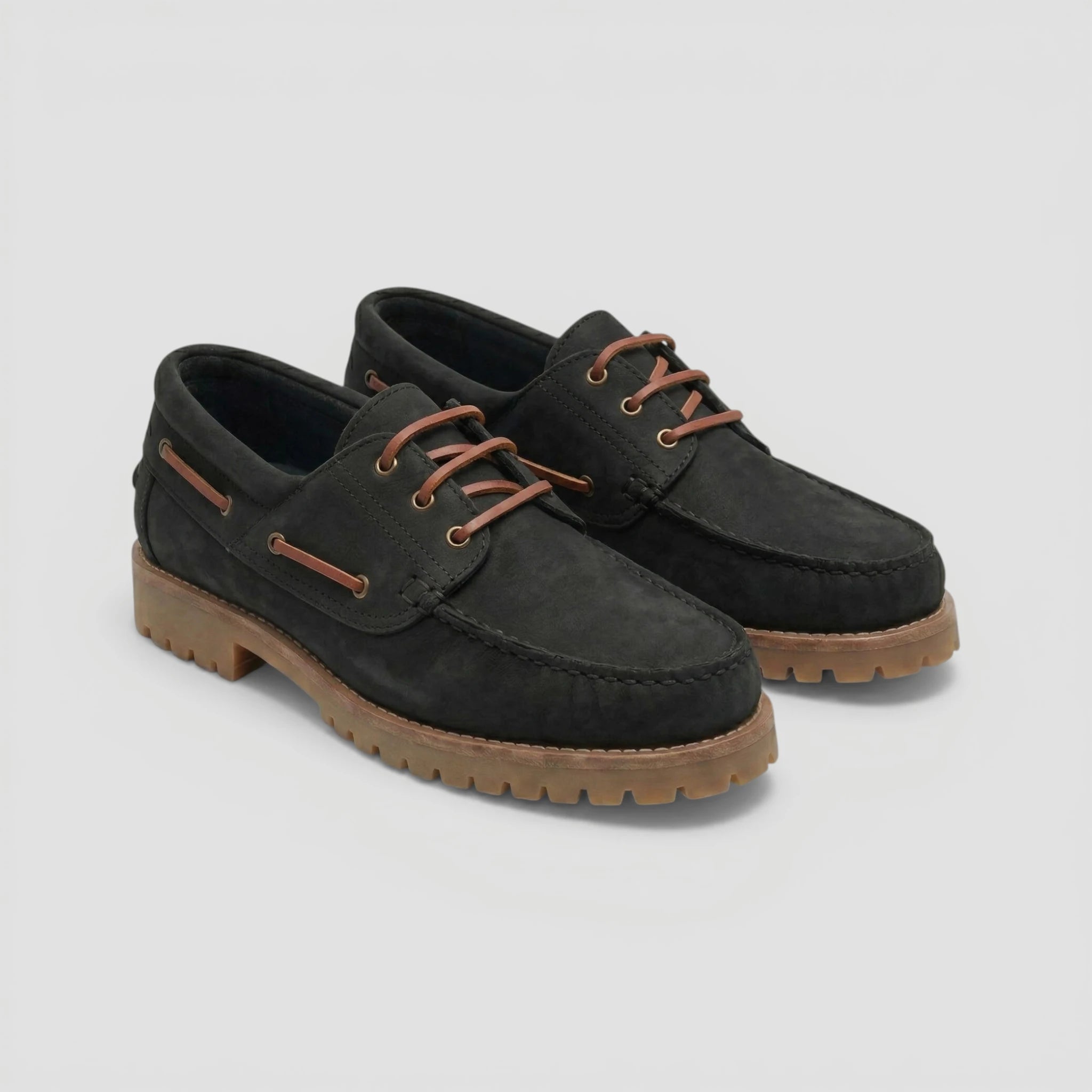 Boat Shoe - Black Nubuck