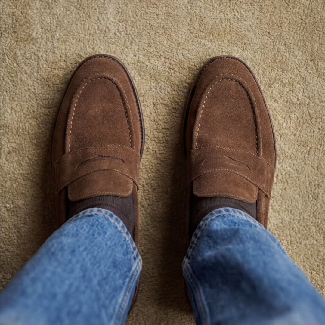 Penny Loafer Classic – Wildleder Braun