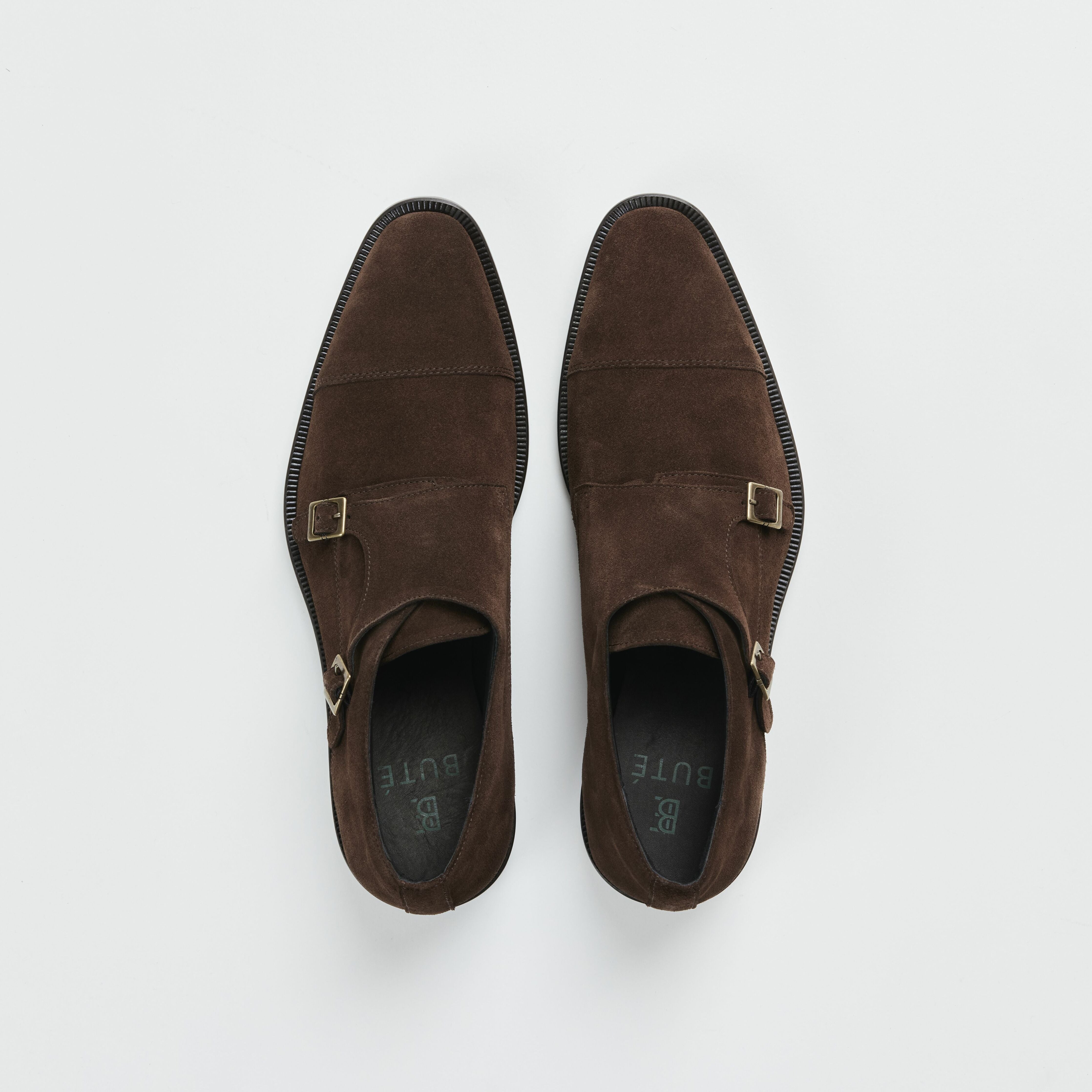 Monk Strap Shoe - Condotti Brown Suede
