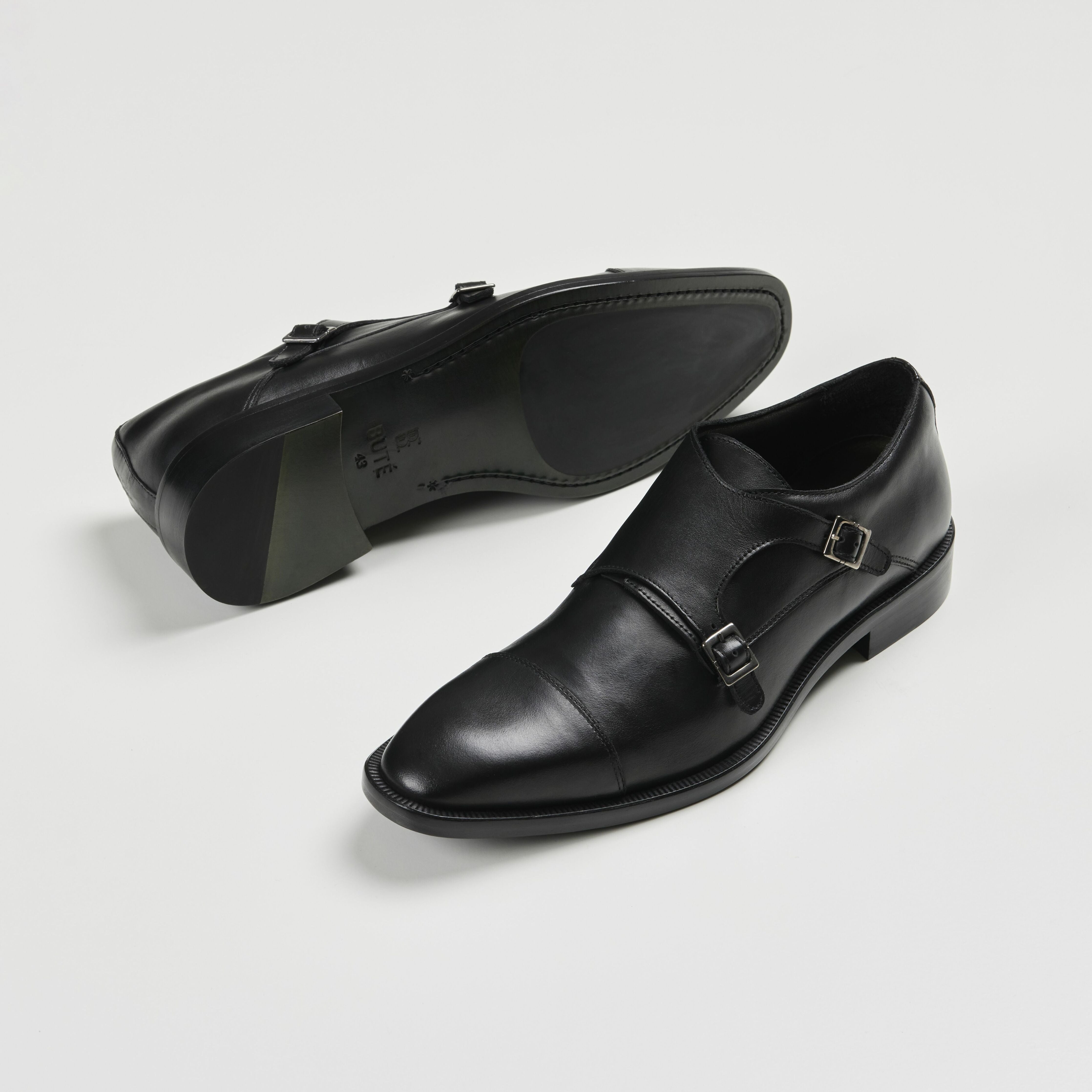 Monk Strap Shoe - Condotti Black