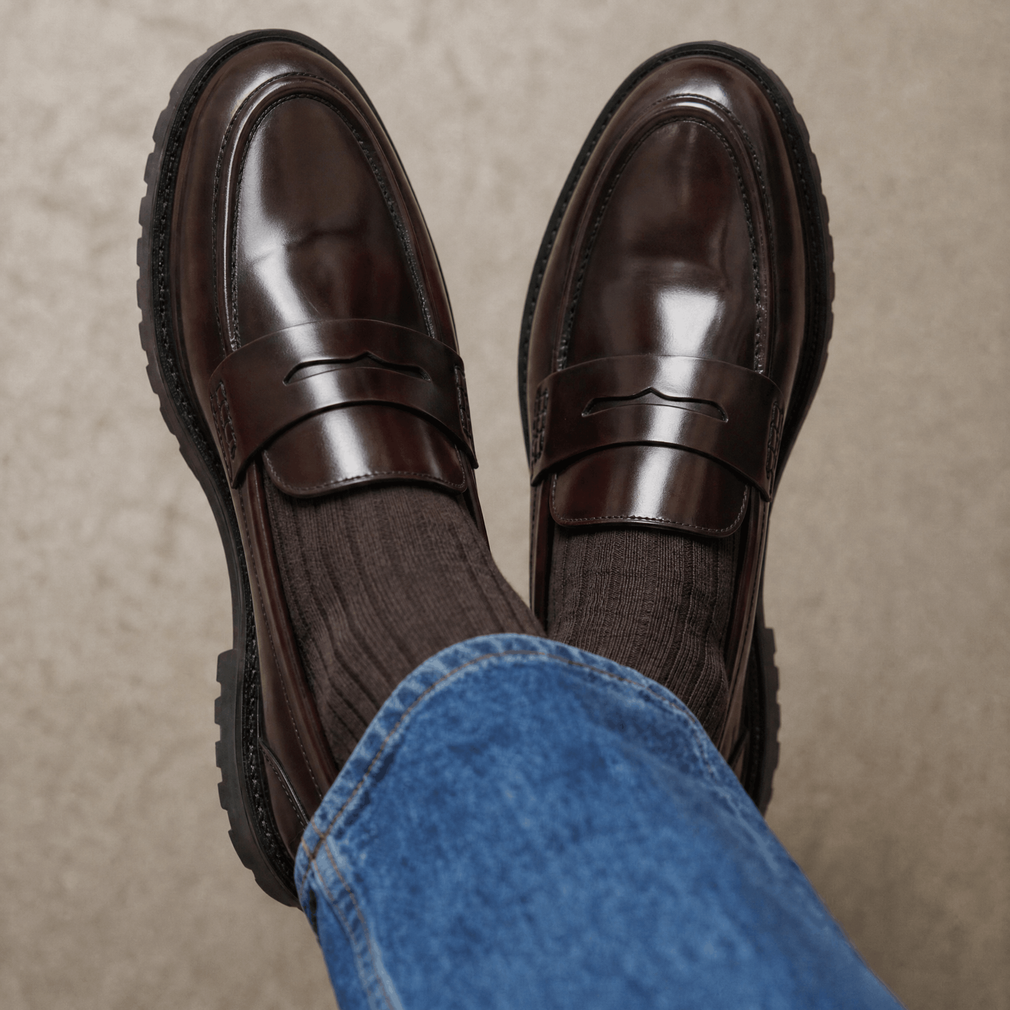 Penny Loafer Modern - Maroon