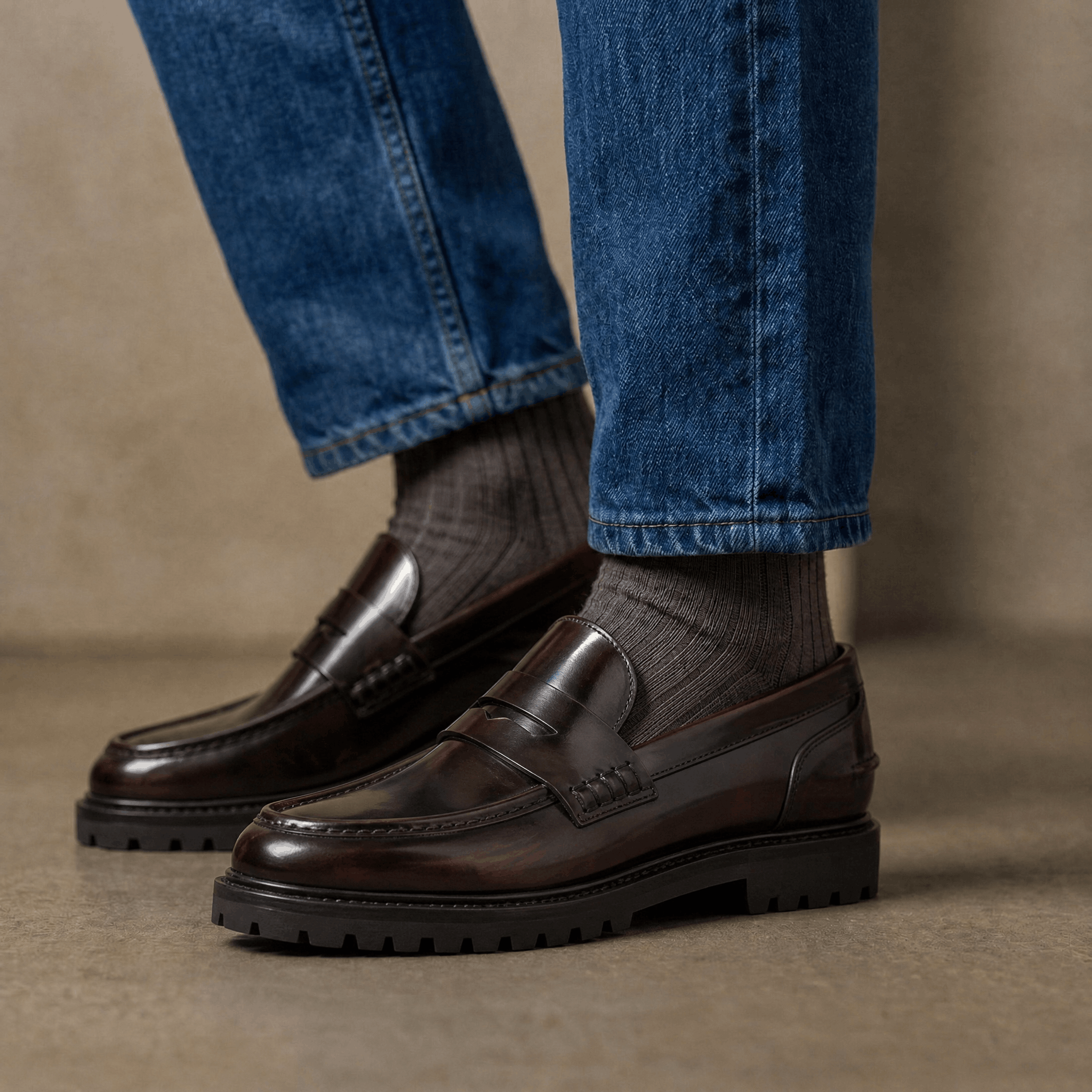 Penny Loafer Modern - Maroon