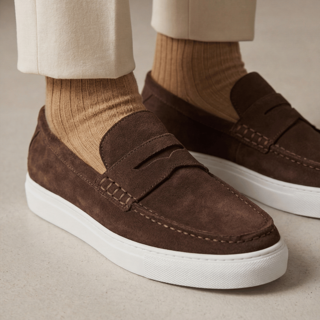 Penny Loafer Sneaker - Coffee Brown