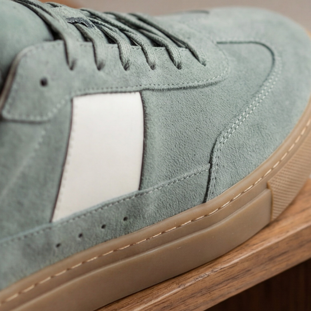 Lux Court Sneaker - Steel Green